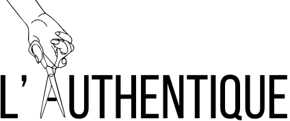 logo salon de coiffure l'authentique