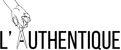 logo salon de coiffure l'authentique